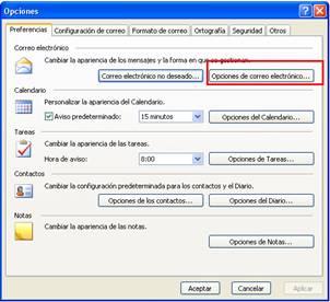 Opciones
