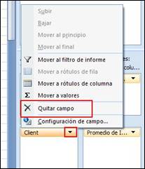 Eliminar camp de taula dinàmica